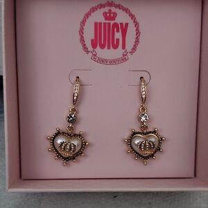 Juicy Couture Gold Heart Earrings